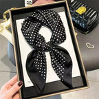 1pcs 70*70cm Women's Square Scarf Soft Satin Floral Print Wrap Foulard Neckerchief Bandannas Hair Skinny Tie Hijab Shawls