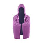 Cooling Hooded Cloak lce Cool Poncho Cover Up Super Absorbent Oversized Hooded Towel Wrap, 4-in-1 for Swimming Beach Pool Travel