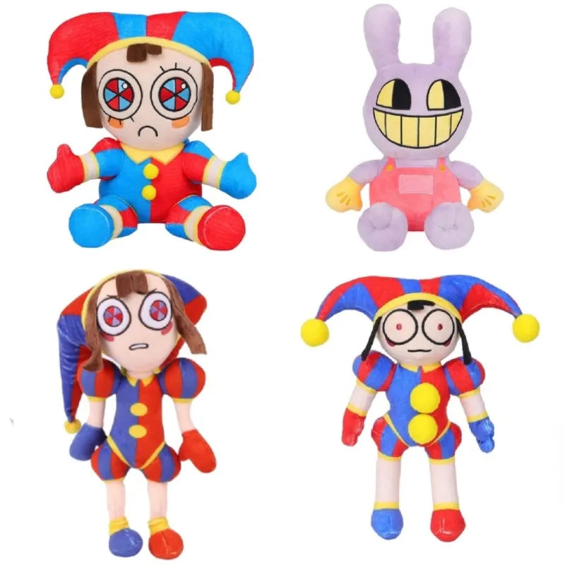 The Amazing Digital Circus Plush Pomni and Jax Plushie Doll Toys Cute Stuffed Animal Birthday for Kids Children Christmas
