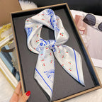 2025 New Fashion 70X70cm Women's Scarf Silk Paisley Print Scarf Square Shawl Decorative Headband Neck Luxury Design Bandana