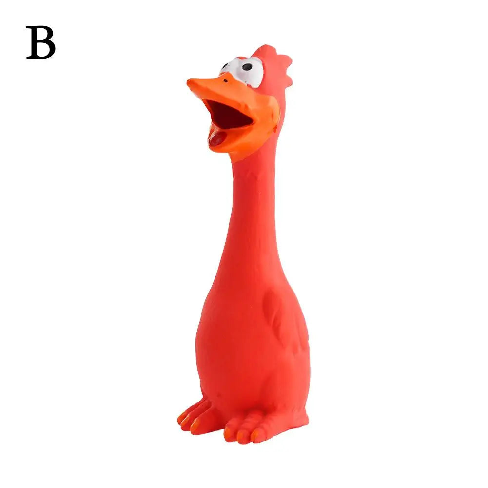 New Squeak Dog Toy Chew Bone Squeaky Ball Chicken Sound Dog Toys Tooth Grinding Training Pet Toy Supplies  Dog Accessories