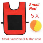 Sticky Dodge Ball Game Vest Outdoor Sports Toy Jersey Fabric  Props Throw Catch Soft Fleece Balls Safe for Kids Teens Adults