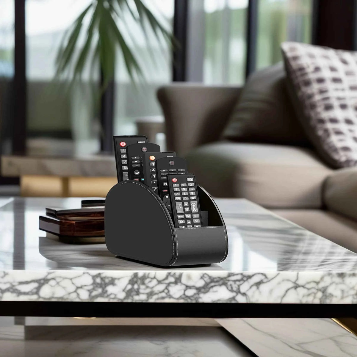 1pc Control Holder - Remote Caddy Tray Organizer for TV, Media Players, Pens,  Space-Saving Desktop & Bedside Table Organizer