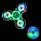 LED Glow Fidget Spinner Stress Relief Finger Toy for Kids Adults