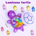 1PC Night Glow Large Turtle+100pcs Mini Luminous Turtles Figurines Resin Craft Glowing Turtle Storage Ornament Landscape Desktop