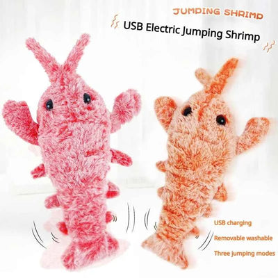Electric Jumping Lobster Cat Toy for Interactive Indoor Hunting Play