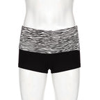SUCHCUTE  Casual Zebra Print Elastic Shorts Female Skinny Low-waisted Mini Short Y2K Harajuku Slim Bottoms Summer Homewear 2025