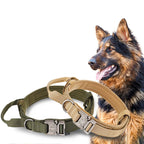 Pet Dog Collar Leash Set Nylon Material Durable Dog Collar Reflective Leash Pet Tactical Training Dog Collar Large Dog Leash Set - WTN Essentials 