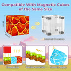 Magnetic Blocks, Magnetic Tiles Building Blocks, Magnet Cubes Toddler Kids Toys, Sensory STEM Toys for 3-5 4-6 5-7 6-8 Year Old