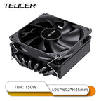 TEUCER UT45 Series CPU Cooler 45mm ITX Case Air Cooling Radiator with UT12015 FDB Fan for AM5 AM4 and LGA1700 1200 2011 for X99