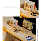 Wooden Miniature Doll House DIY Small House Kit Making Room Toys 3D Puzzle Assembly Building Model Toys for Birthday Gifts
