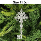 5pcs Christmas Home Decorations Crystal Acrylic Ornaments Snowflake Elk Xmas Tree Hanging Pendants Navidad 2026 New Year Gift