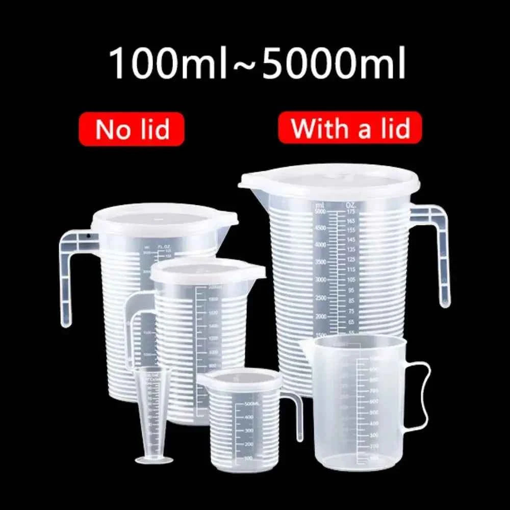 Food Grade Plastic Measuring Cup with Scale – Graduated Kitchen Measuring Jug