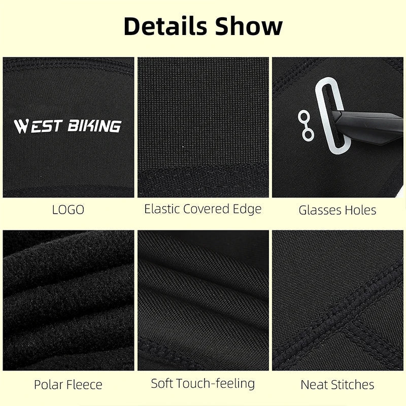 Winter Fleece Thermal Cycling Skull Cap for Outdoor Sports