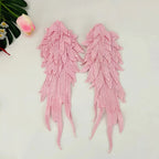 Feather Angel Wing Hair Clips Lolita Barrette Hairpin Lolita Anime Cosplay Hair Accessories Anime Halloween Black White Headwear