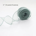 10Yards/Roll Chiffon Silk Ribbon Organza Satin For DIY Craft Gift Wrapping Decoration Wedding Bouquets Wreath Sewing Supplies