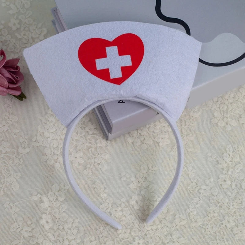 Nurse Hat Headbands Halloween Headbands Hair Accessories for Girls and Womens Holiday Party Headwear