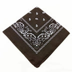 1-4Pcs Fashion Hip Hop Cotton Bandana Square Scarf 54cm*54cm Black Red Paisley Headband Printed For Women/Men/Boys/Girls