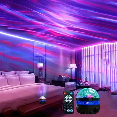 LED Starry Night Sky Projector Aurora USB Remote Control RGB Galaxy Light 7 Modes for Home Bedroom Game Room Party Decoration