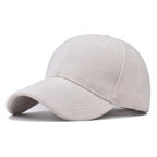Fashion False Suede Baseball Caps For Men Women Autumn Winter Solid Retro Snapback Hip Hop Hat Unisex Street Adjustable Sun Caps