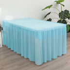 2pcs/set Disposable Paper Tablecloth Skirt Set Rectangular Table Cover And Table Skirt Party Supplies For Events Decoration