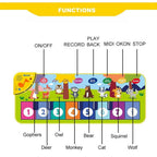 Piano Mat for Kids Kids Toddlers Floor Keyboard Dance Mat Baby Fitness Play Musical Carpet Music Instrument Toys Girl Boy Gift