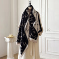 Women's Cashmere Winter Shawl – Vintage Floral Pashmina Wrap