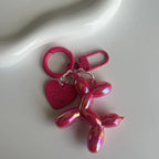 Jelly Cute Jelly Balloon Dog Keychain Pendant Cartoon Dog Chain Keychain - Lovely Accessory Jewelry Gift for Unisex Keys