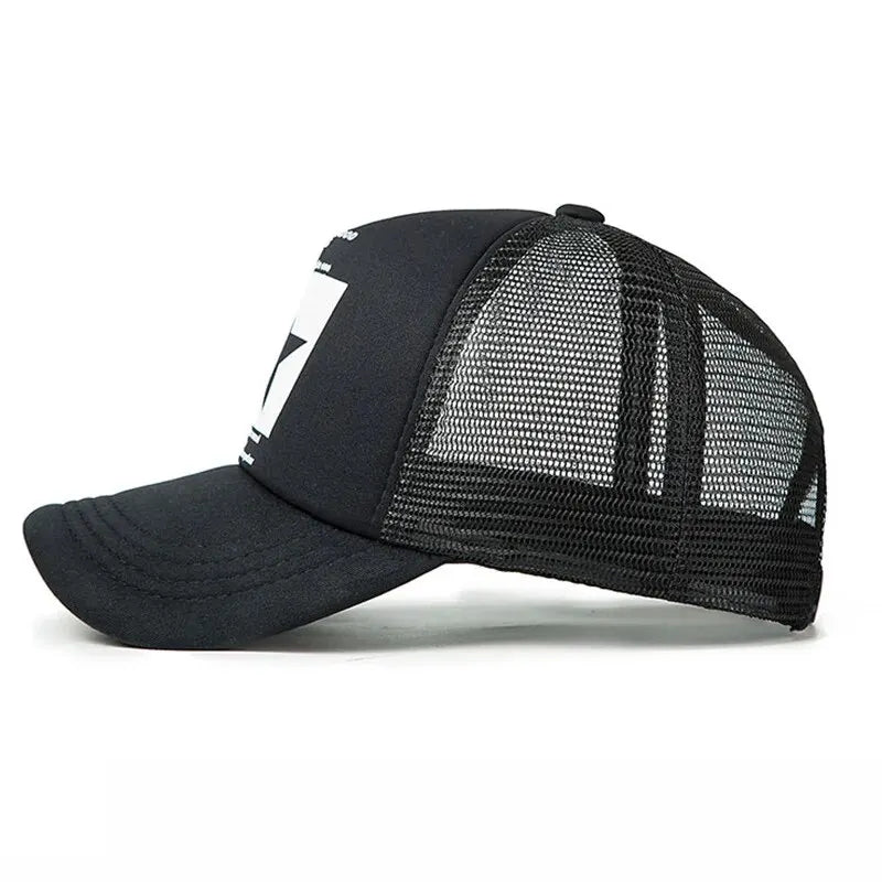 Fashion Mesh Snapback Baseball Cap for Casual Outdoor Comfort