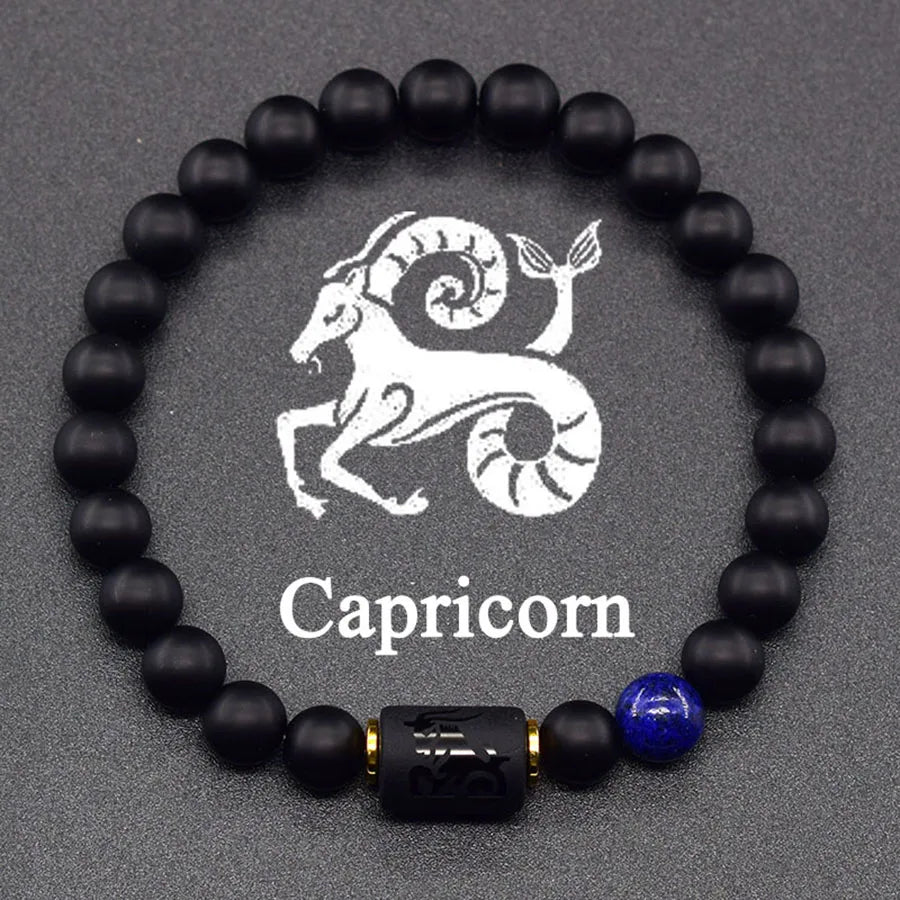 12 Zodiac Sign Bracelet Homme Constellation Bracelet for Men Aries Virgo Leo Libra Charm Bangle Women Friendship Jewelry on Hand