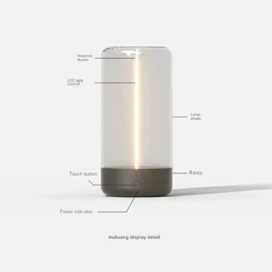 Portable quantum wire ambient magnetic light Type-C charging, eye protection function, bedroom, study, camping, Christmas gift