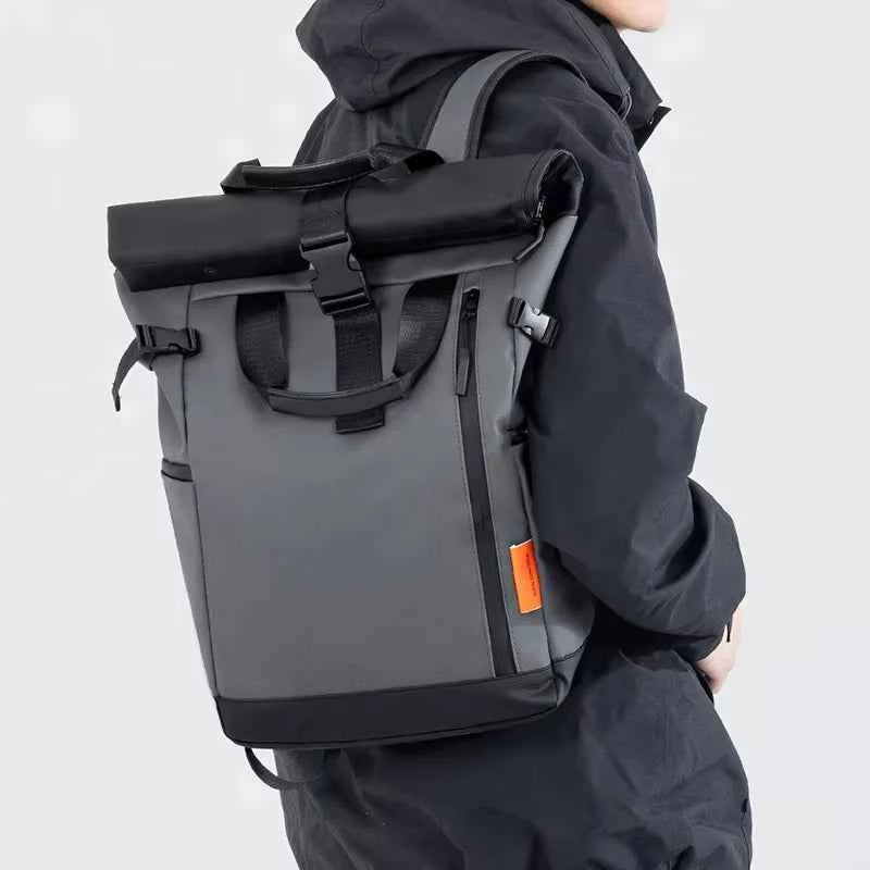 Men's Travel Bag 15.6inch Laptop Computer Backpack Outdoor Waterproof Camping Hiking School Bag College Business Rucksack