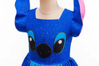 Girls Stitch Cosplay Dress – Cartoon Princess Costume Outfit