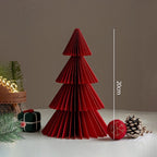 Paper Christmas Tree Ornaments 3D Honeycomb Christmas Tree Decorations Folded Paper 2026 Xmas New Year Desktop Arrangement Decor