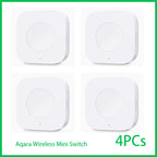 Aqara Wireless Mini Switch Zigbee Sensor Connection Smart Remote One Key Control Button Security Work for Mi Home APP Homekit