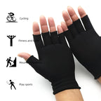 1 Pair Men's and Women's Multifunctional Half Finger Gloves Wear Resistant Knitted Wrist Protection Gloves