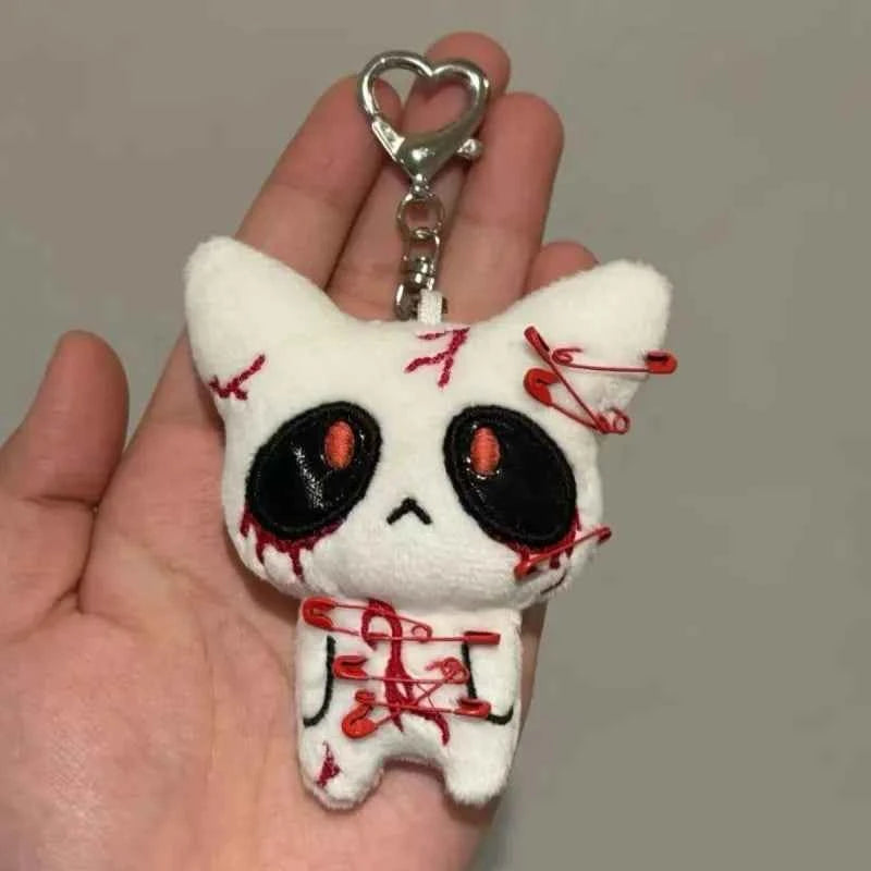 Halloween Horror Plush Keychain Creepy Monster Bag Charm Gift