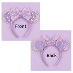New Trendy Mouse Ears Headband 3.3"Velvet For Girls Soft Bow Hairband Halloween Festival Party Trip DIY Hair Accessories Gifts