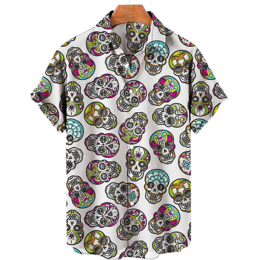 Men's Designer Hawaii Shirts Short Sleeve Collar Top Fashion Streetwear 3d Printed XS-5XL Hiphop Casual Vintage Clothing
