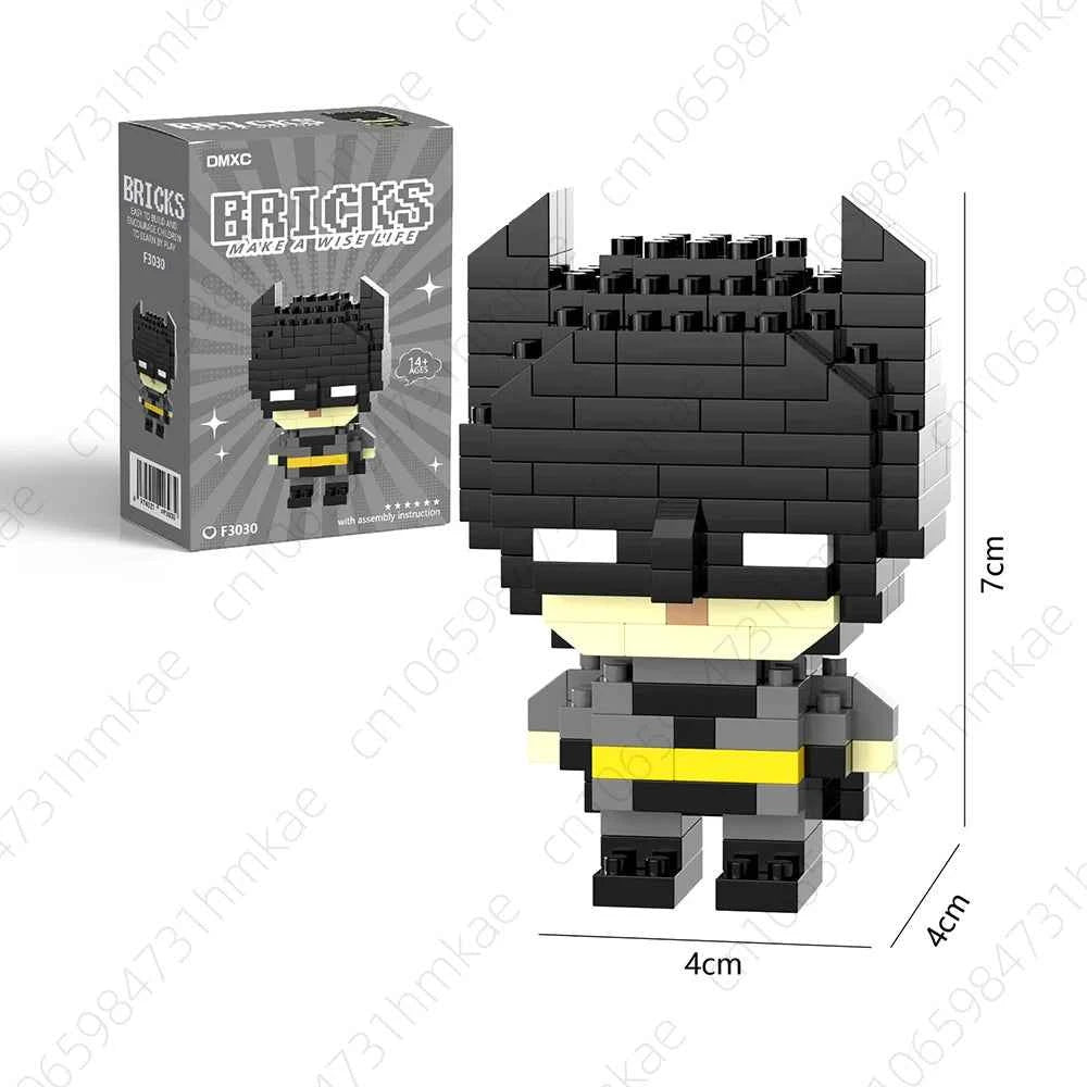 Spider Man Building Block Deadpool & Venom Iron Man Figure Batman Super Hero Cartoon Character Model Toys for Gifts