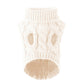 Autumn & Winter Knitted Dog Sweater – Warm, Soft, and Stylish Solid Twist Design for Small Pets