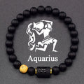 12 Zodiac Sign Bracelet Homme Constellation Bracelet for Men Aries Virgo Leo Libra Charm Bangle Women Friendship Jewelry on Hand