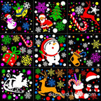 Snowflake Christmas Projector Light 16 Patterns Rotating LED Decor