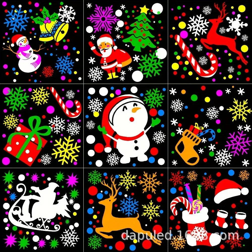 Snowflake Christmas Projector Light 16 Patterns Rotating LED Decor