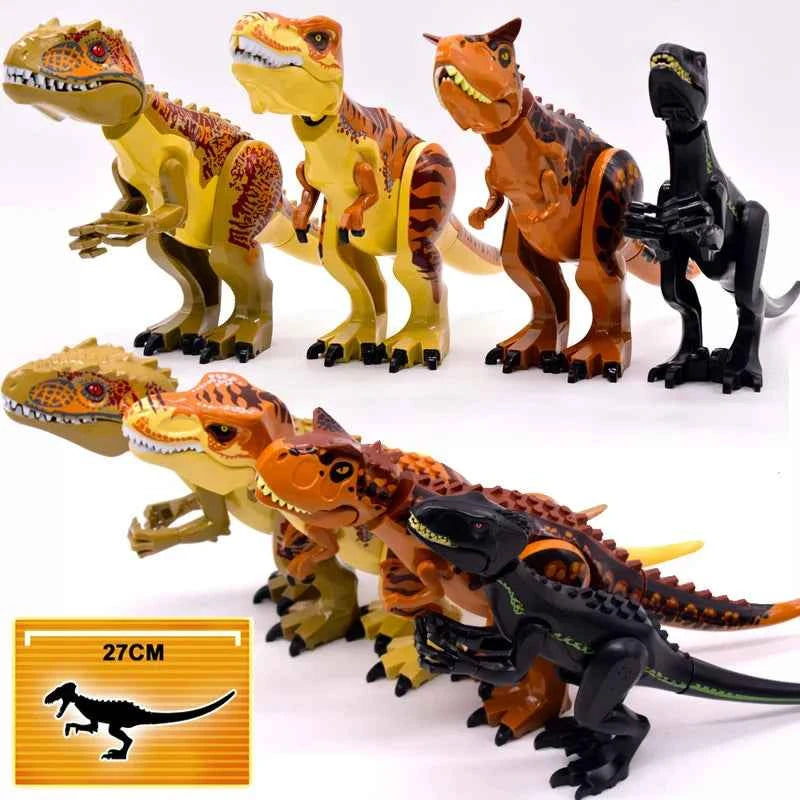 Jurassic Raptor Building Blocks Mini Dinosaur Construction Toy Set