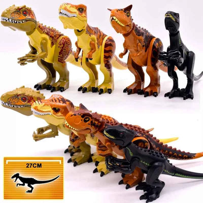 Jurassic Raptor Building Blocks Mini Dinosaur Construction Toy Set