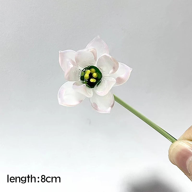 Tulip Glass Ornament Simulated Flower Bouquet Gift Healing Series Girlfriend Life Is One Thousand Times Spring and Bright