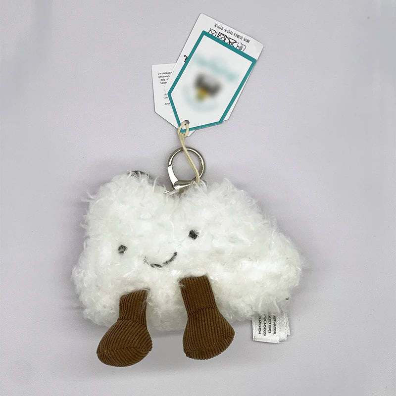 Golf Ball Plush Keychain, Grape Keychain, Jellyfish Plush toy, Hippopotamus, And Plush Elephant JC Bag Keychain