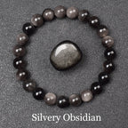 Natural Black Agates Beads Bracelet Women Men Genuine Black Onyx Natural Stone 6mm 8mm Smooth Round Beads Lucky Energy Jewelry