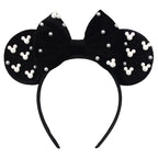 New Trendy Mouse Ears Headband 3.3"Velvet For Girls Soft Bow Hairband Halloween Festival Party Trip DIY Hair Accessories Gifts